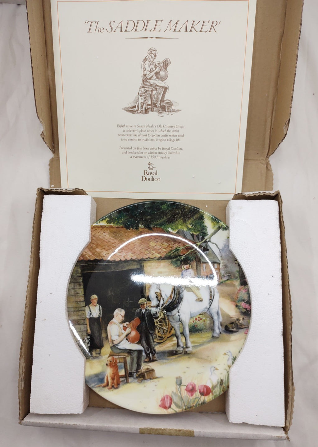 Royal Doulton Old Country Crafts Plate Set of 8 Susan Neale w/ Boxes & COAs