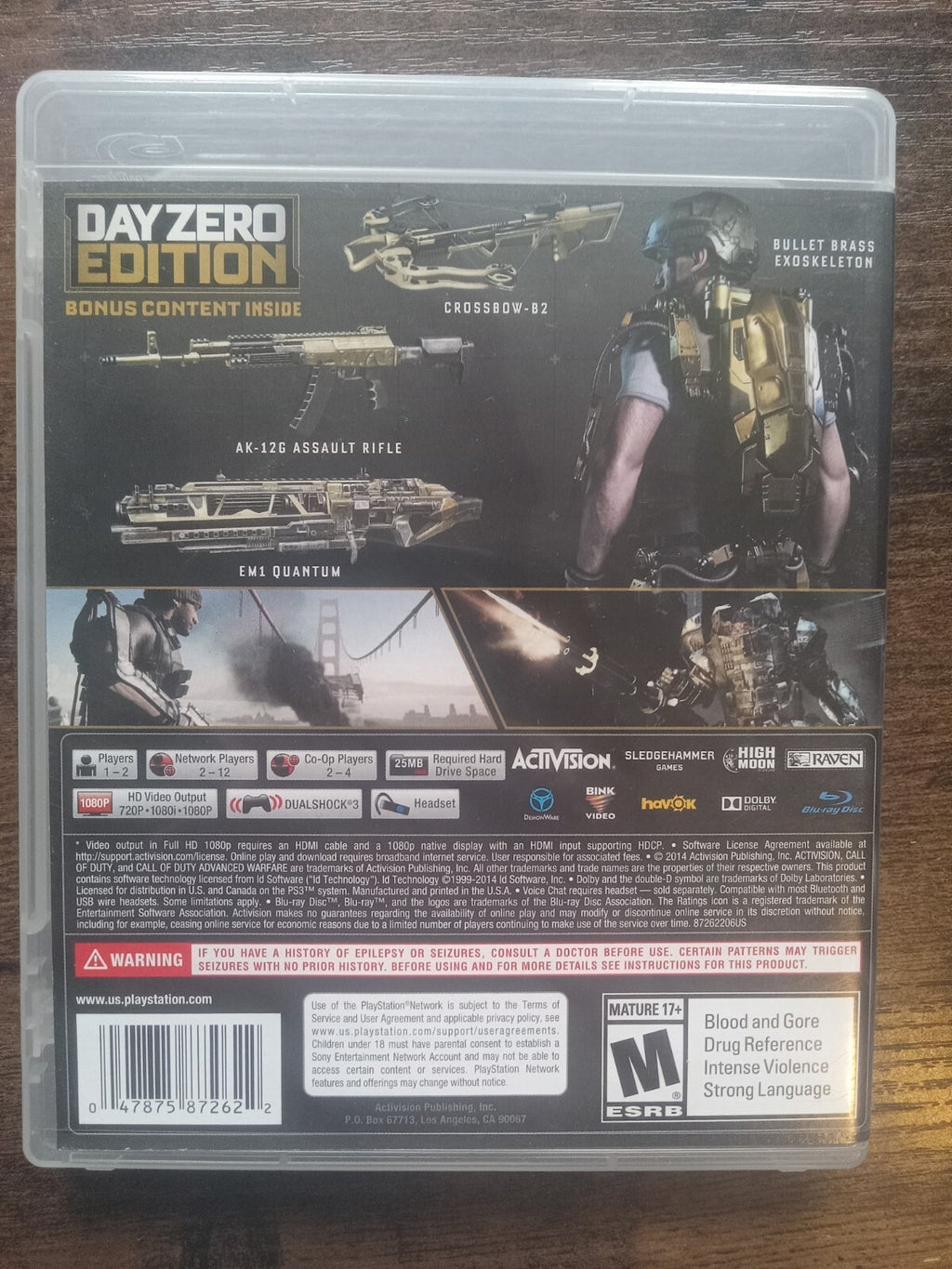 Call of Duty: Advanced Warfare Day Zero Edition PS3 2014 - Tested
