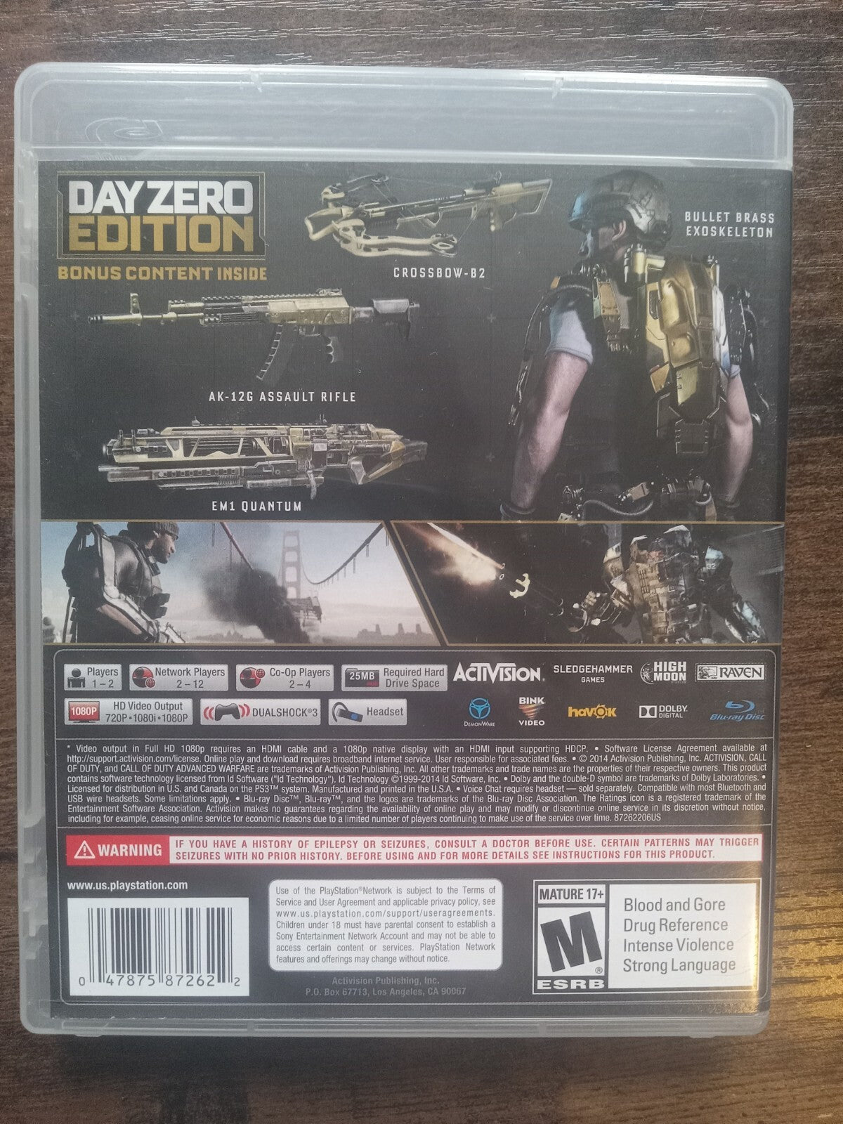 Call of Duty: Advanced Warfare Day Zero Edition PS3 2014 - Tested