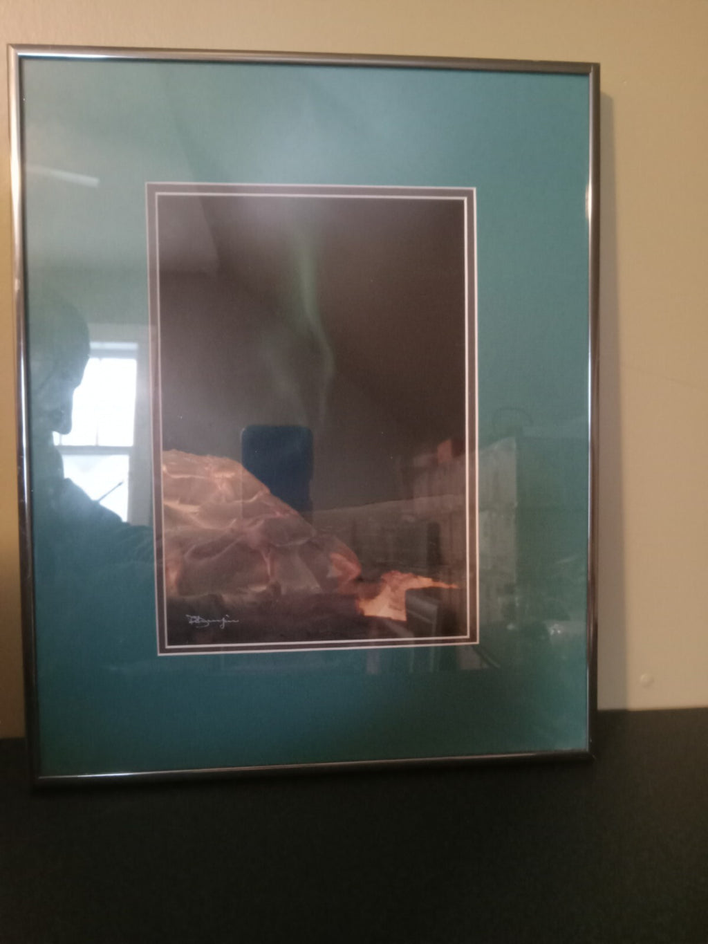 Large Framed Nunavik Northern Lights Igloo Print – Stunning Arctic Landscape Art