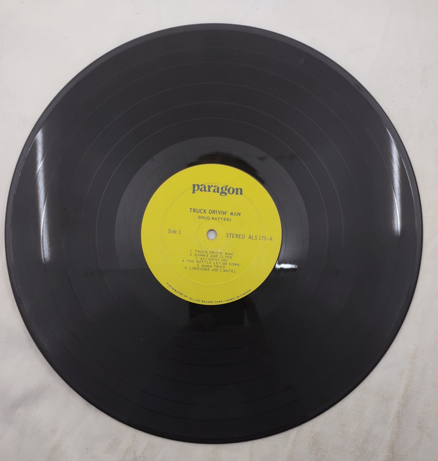 Doug Watters – Truck Drivin’ Man LP Paragon ALS-179-B Canada