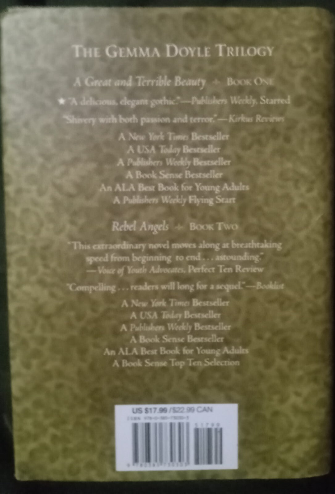 The Sweet Far Thing by Libba Bray – Gemma Doyle Trilogy – Hardcover