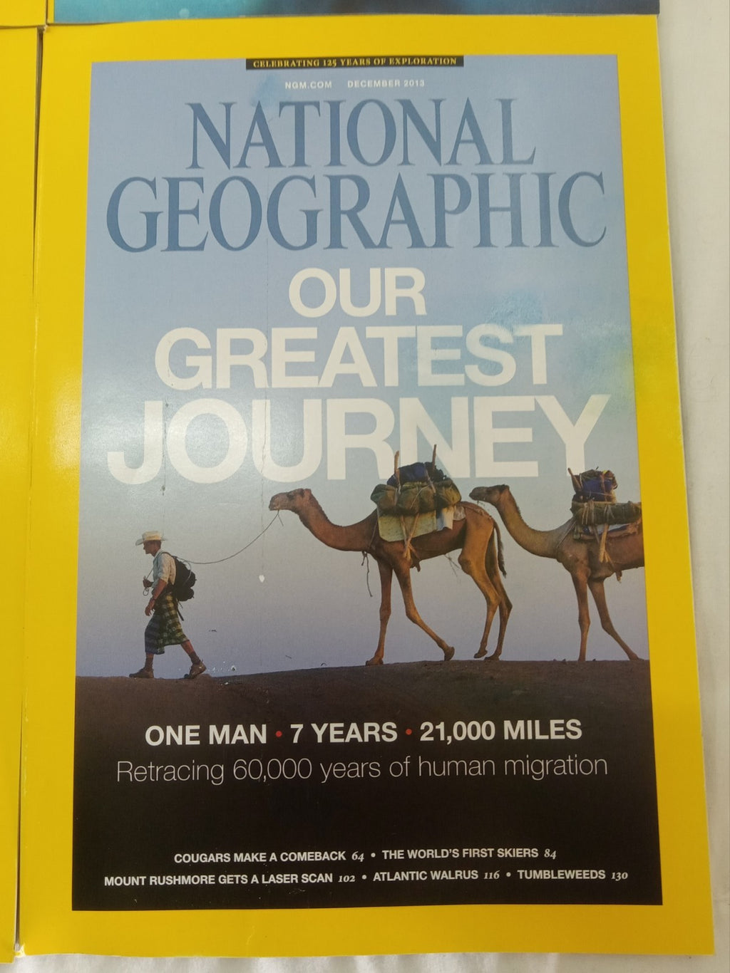 National Geographic Jul–Dec 2013 VG+ | 6 Issues in Faux Leather Slipcase