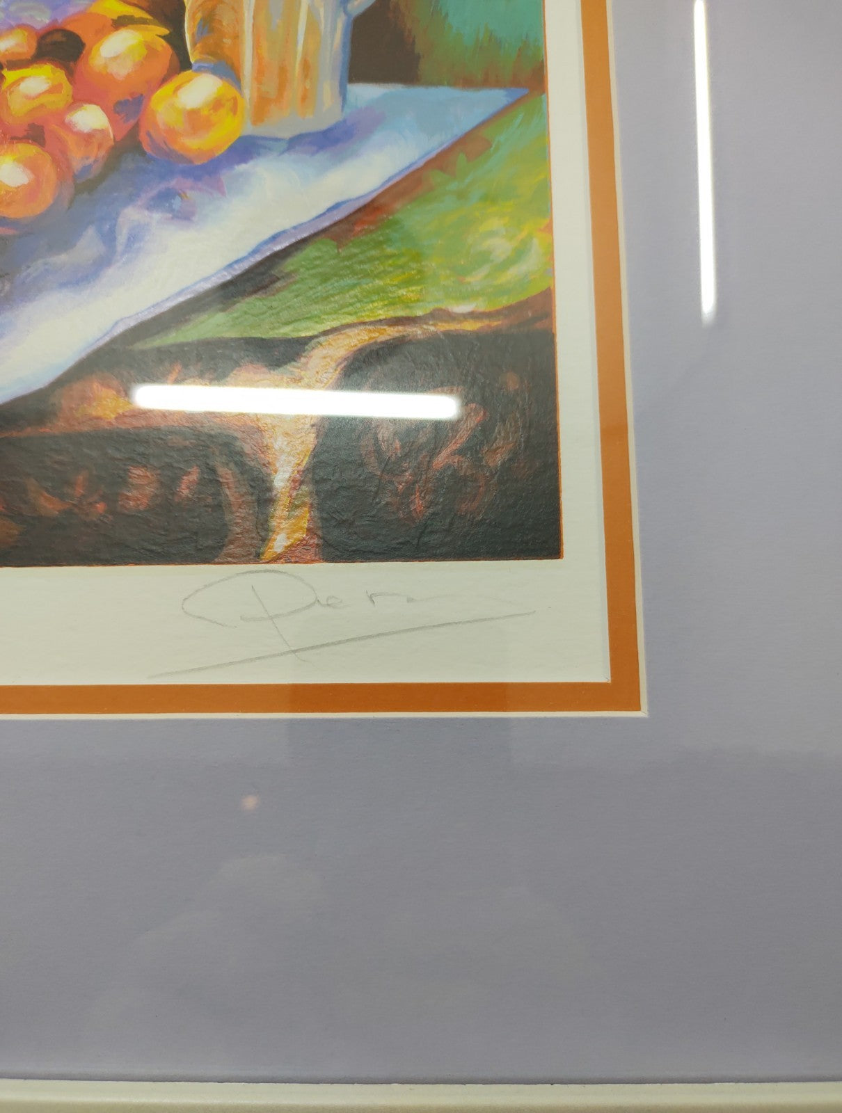 Alex Perez Refreshments Hand Signed Serigraph #17/350 Framed Art