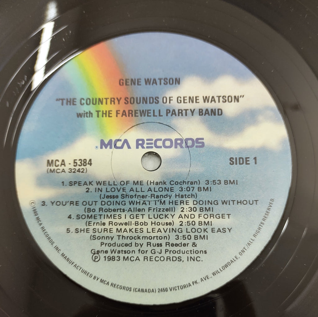 Gene Watson – Sometimes I Get Lucky LP 1983 MCA-5384 VG