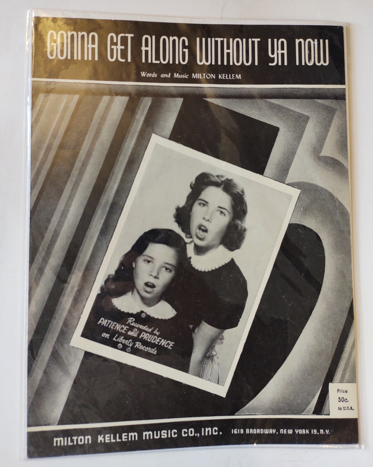 Gonna Get Along Without Ya Now Patience Prudence Milton Kellem Sheet