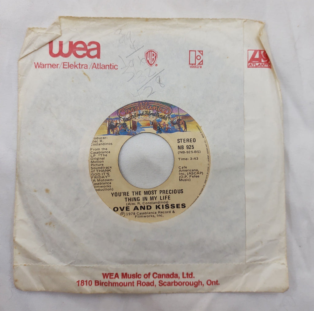 Love and Kisses – You’re the Most Precious Thing 7” Casablanca NB 925