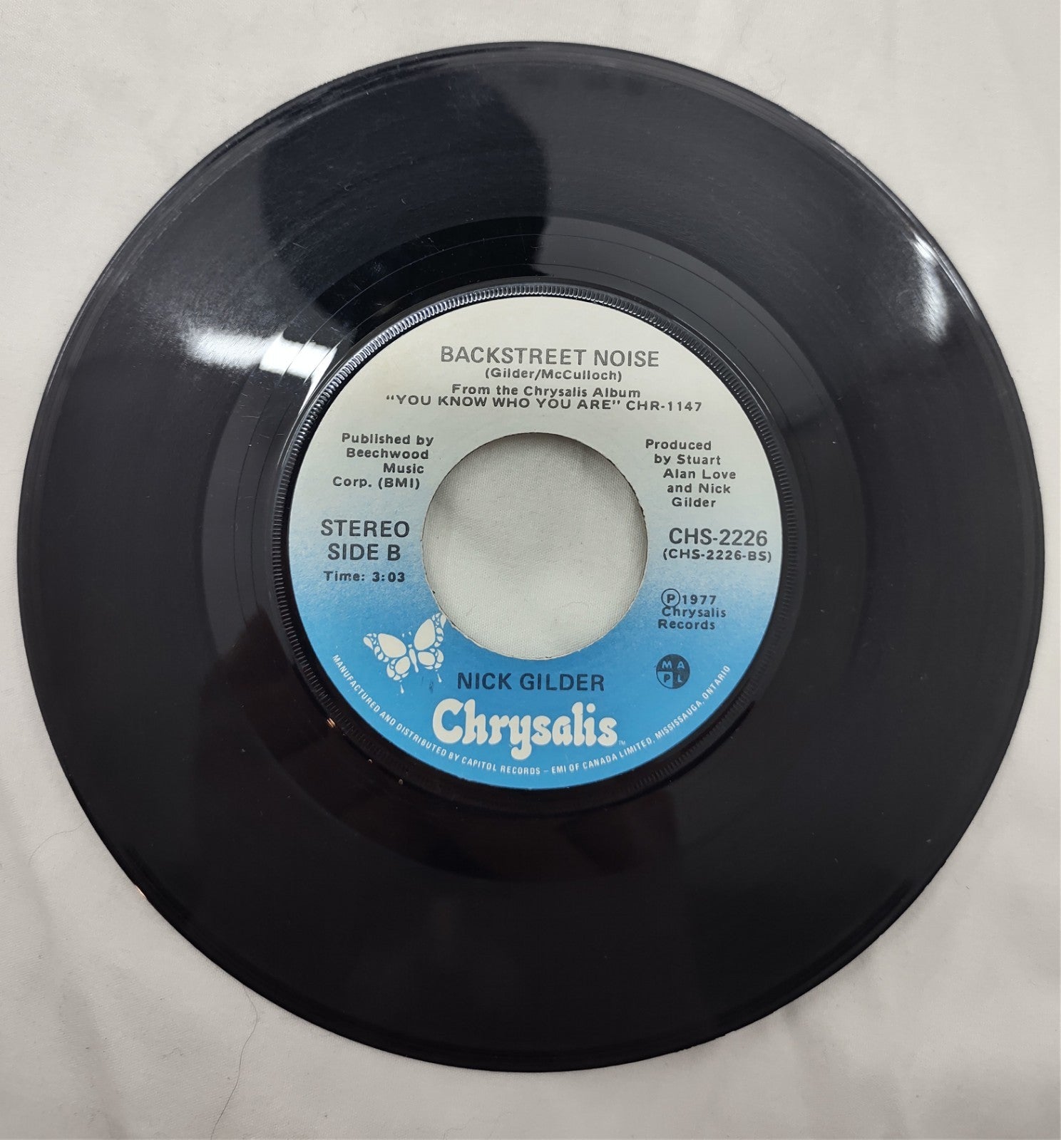 Nick Gilder – Hot Child in the City 7” Chrysalis CHS-2226 Canada 1978