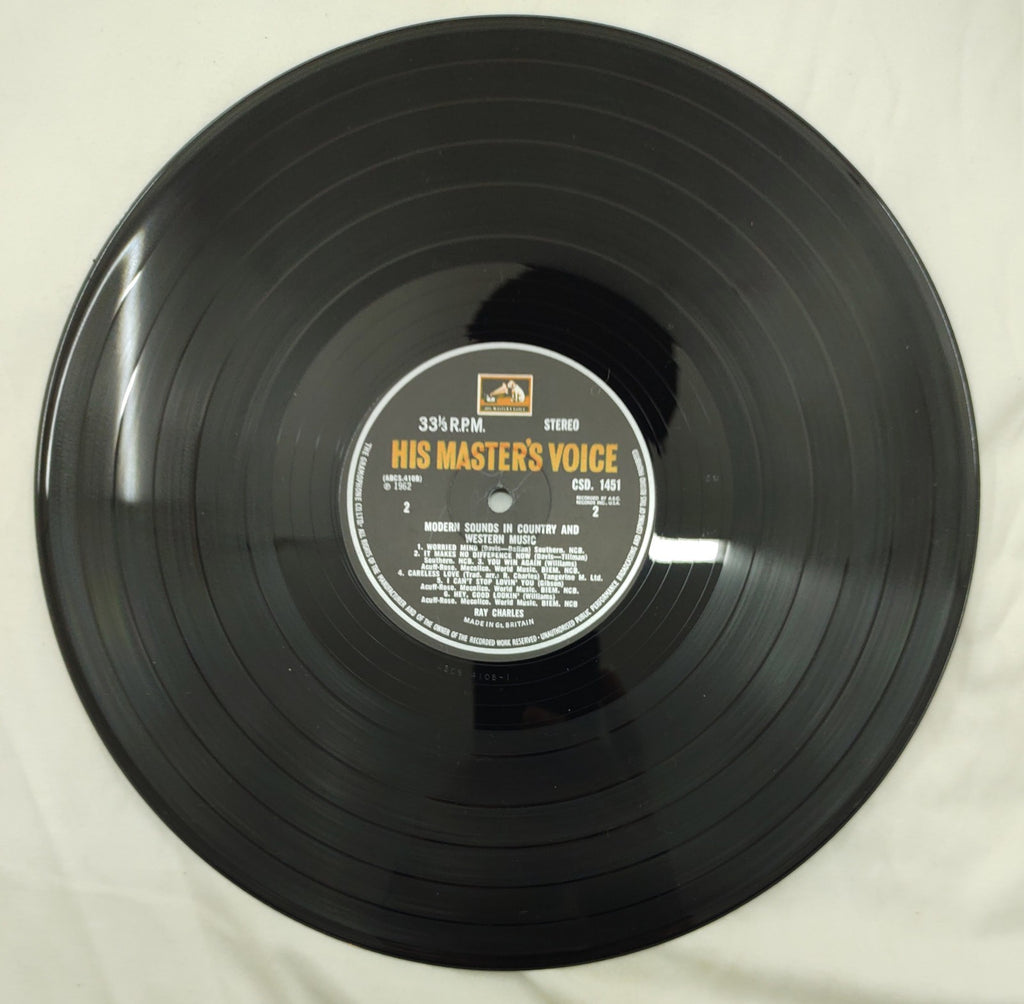 Ray Charles Modern Sounds HMV Canada ABCS-410 Black Label Stereo LP VG+