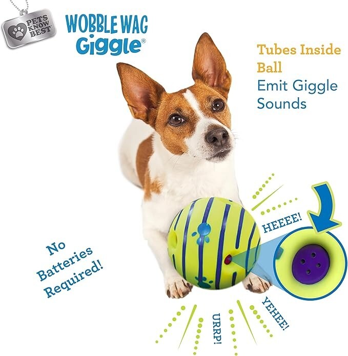 Wobble Wag Giggle Ball – Interactive Dog Toy with Fun Sounds Durable Design