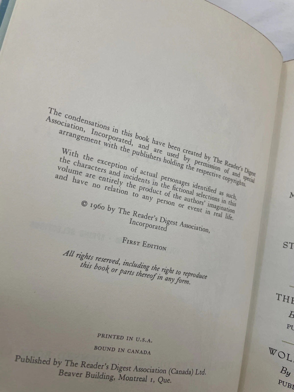 RD Condensed Books 1960 HC W/slipcover First Edition
