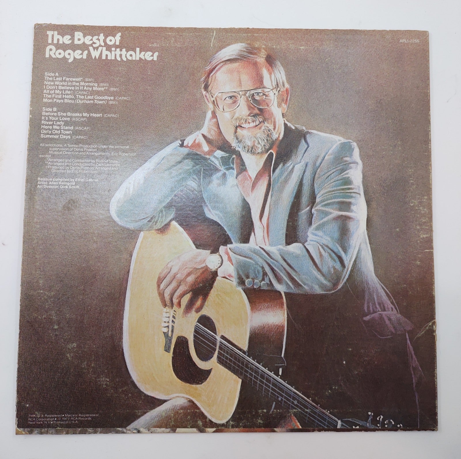 Roger Whittaker – The Best Of Roger Whittaker (1977) Vinyl LP RCA VG