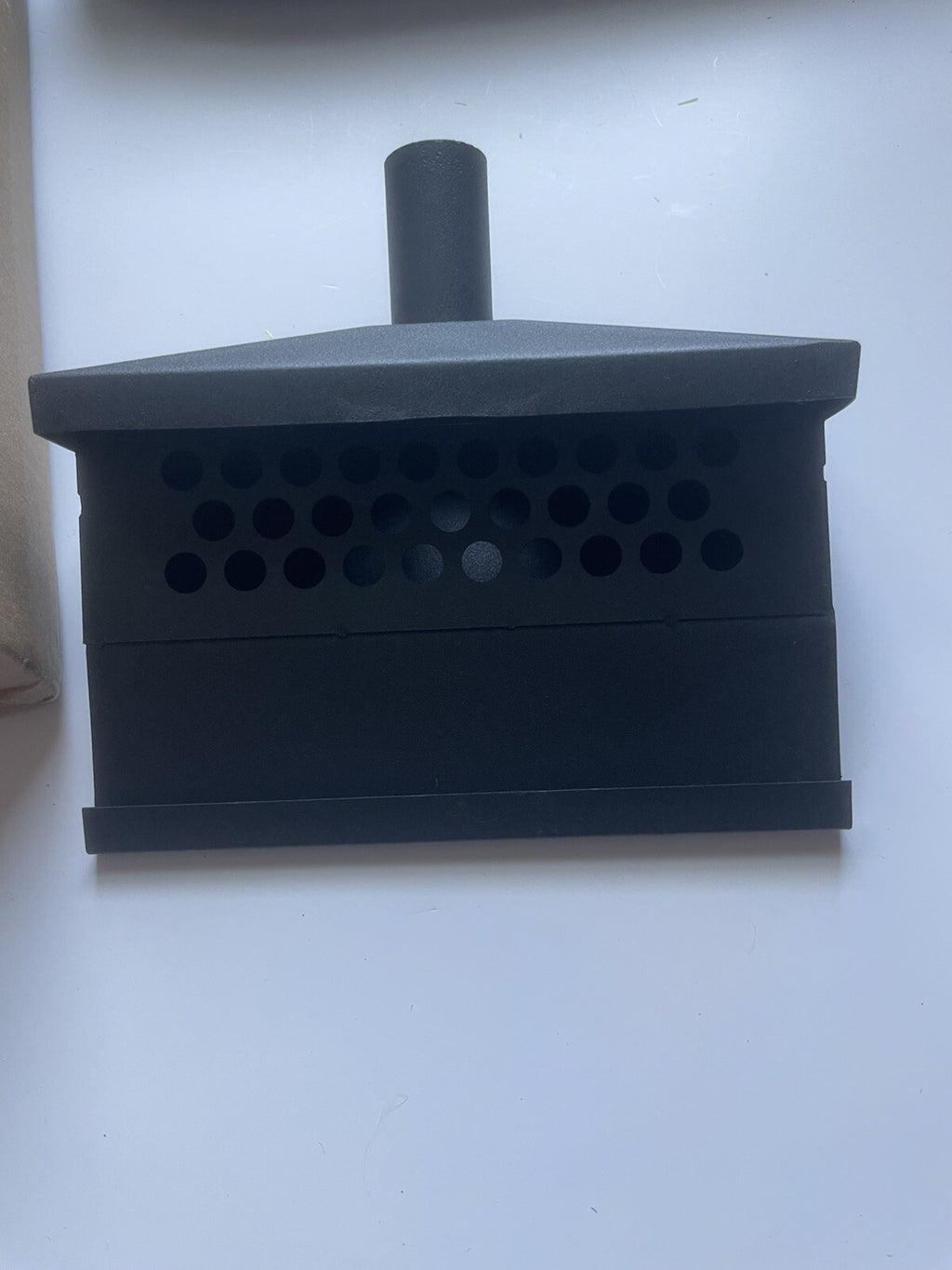 Black Metal Grease Catcher Drain – Flat Top Grill Drip Pan Accessory, Easy Clean