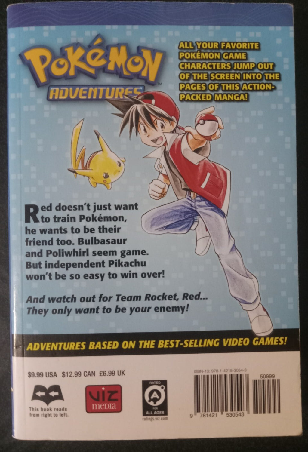Pokemon Adventures Vol 1 by Shigekatsu Ihara & Mato – Viz Manga PB VG+