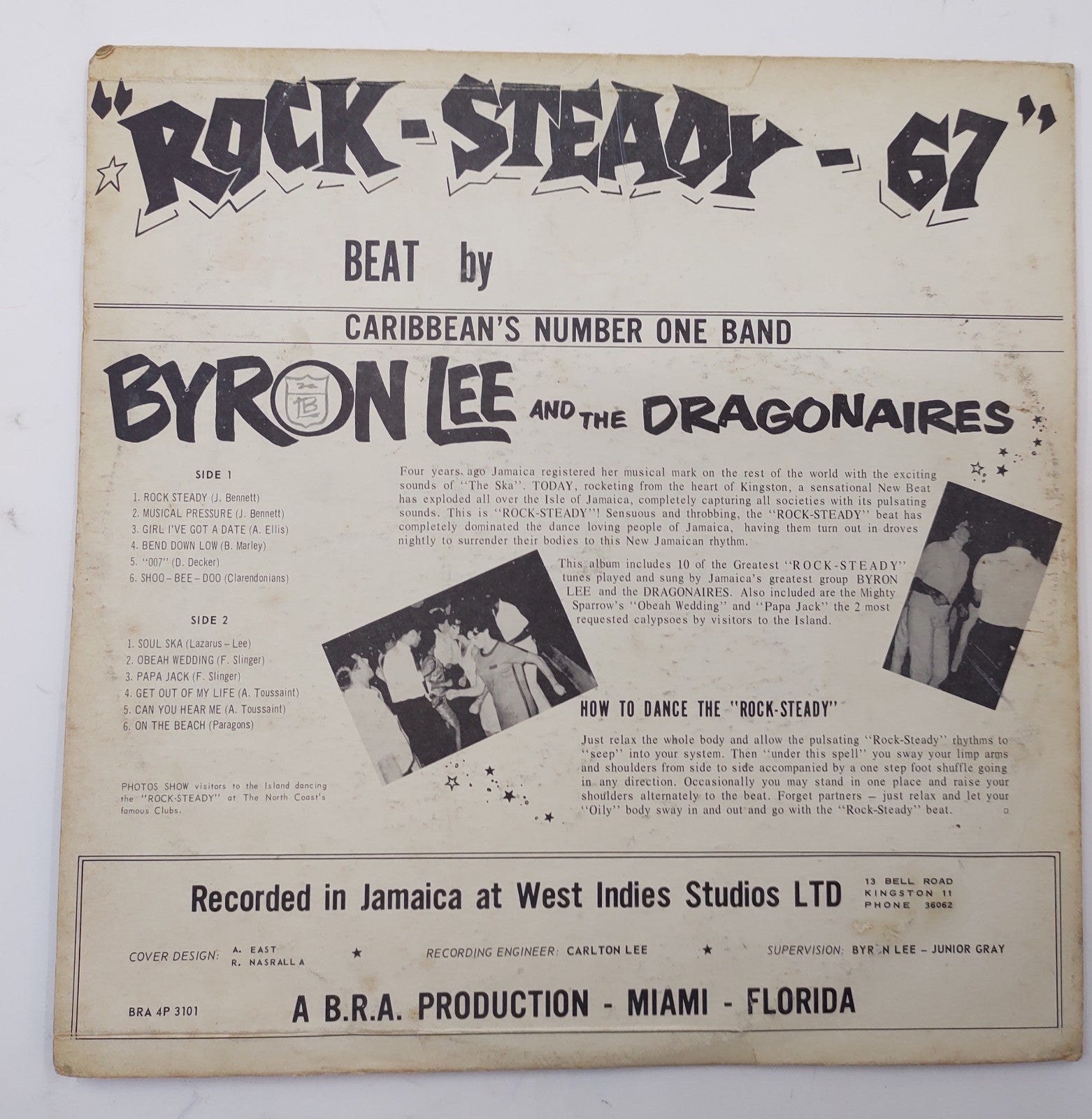 Byron Lee & The Dragonaires – Rock Steady ’67 Vinyl LP Reggae Ska
