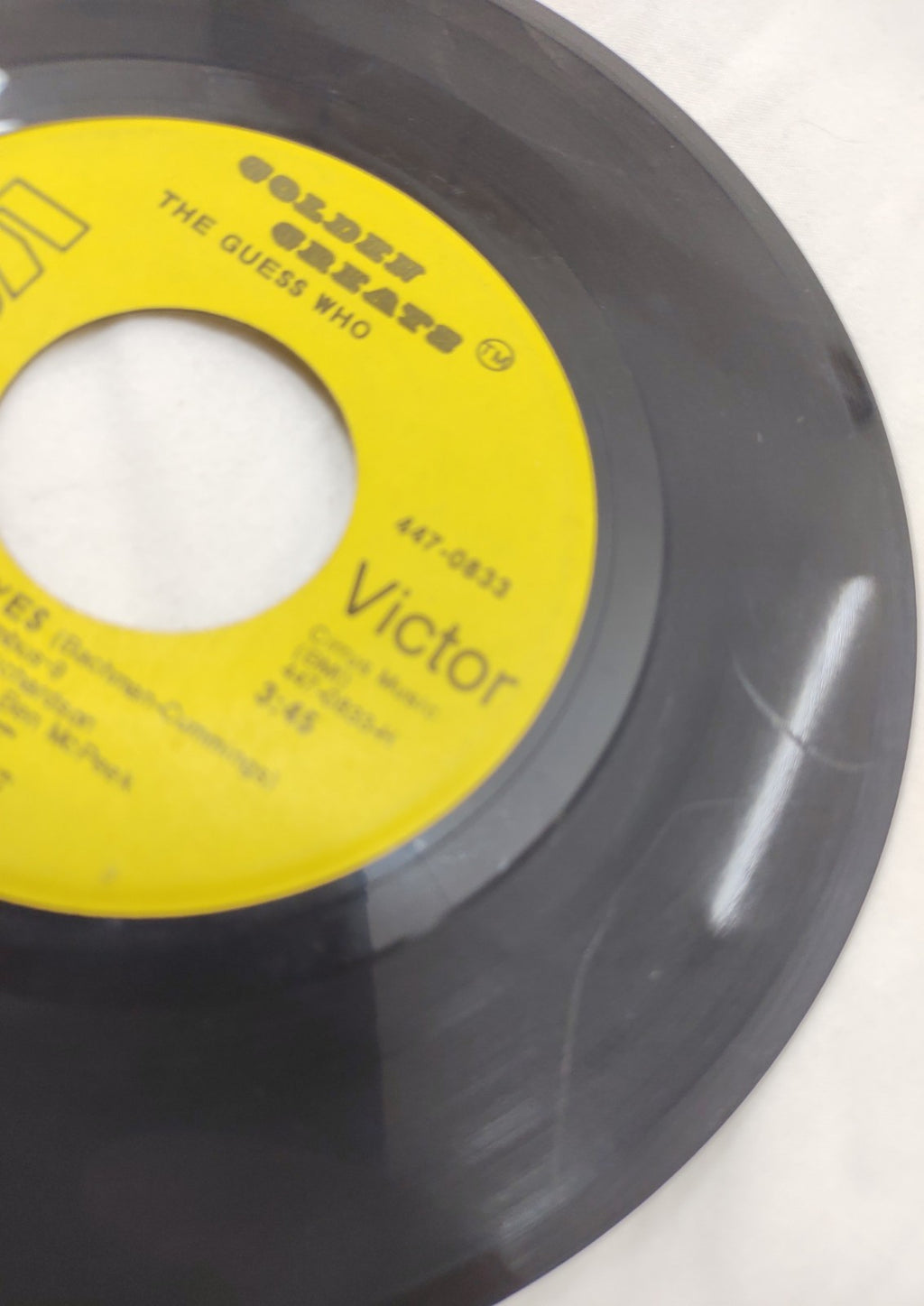 The Guess Who – No Time / These Eyes 7” 45 RPM RCA Victor Canada 1975