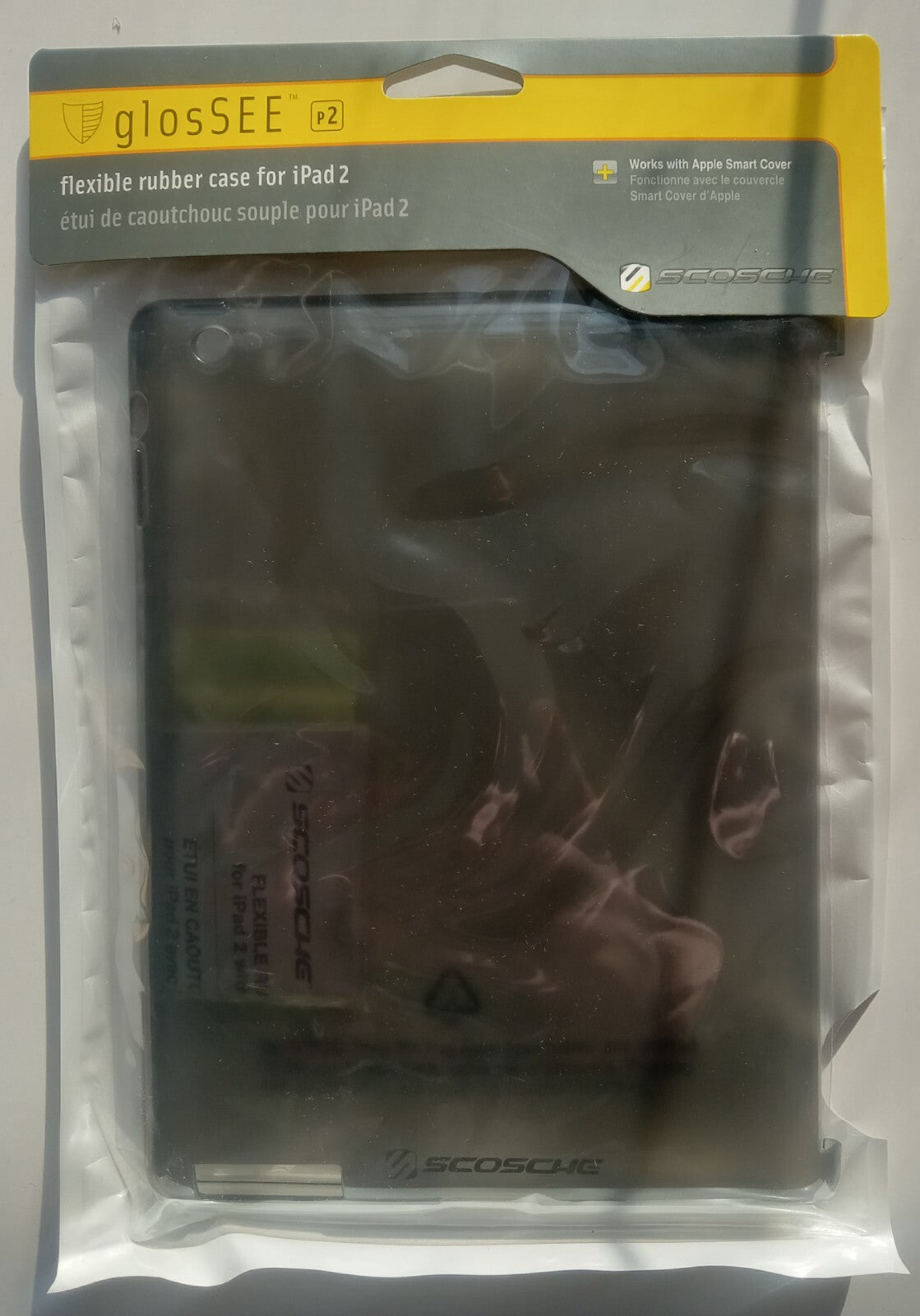 iPad 2 Black Flexible Rubber Case by Glossee – Slim Protective Tablet Cover