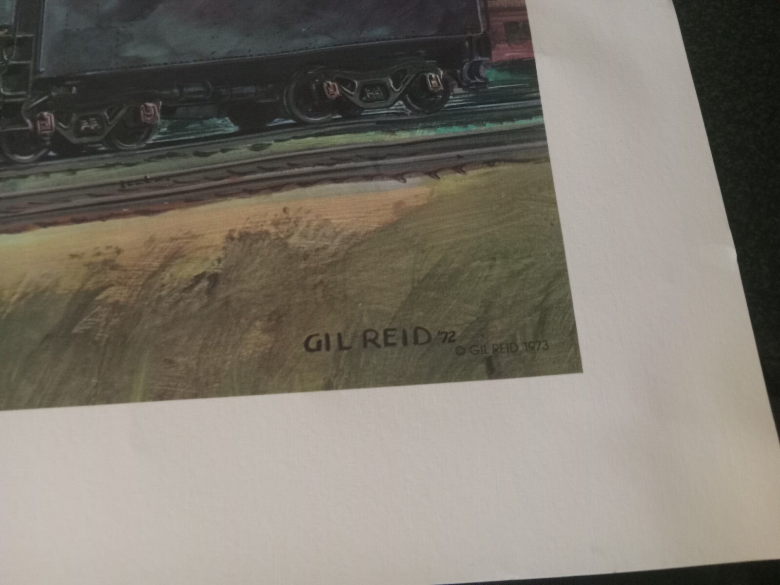 Steam Train Art Print by Gil Reid – Vintage Railroad Artwork