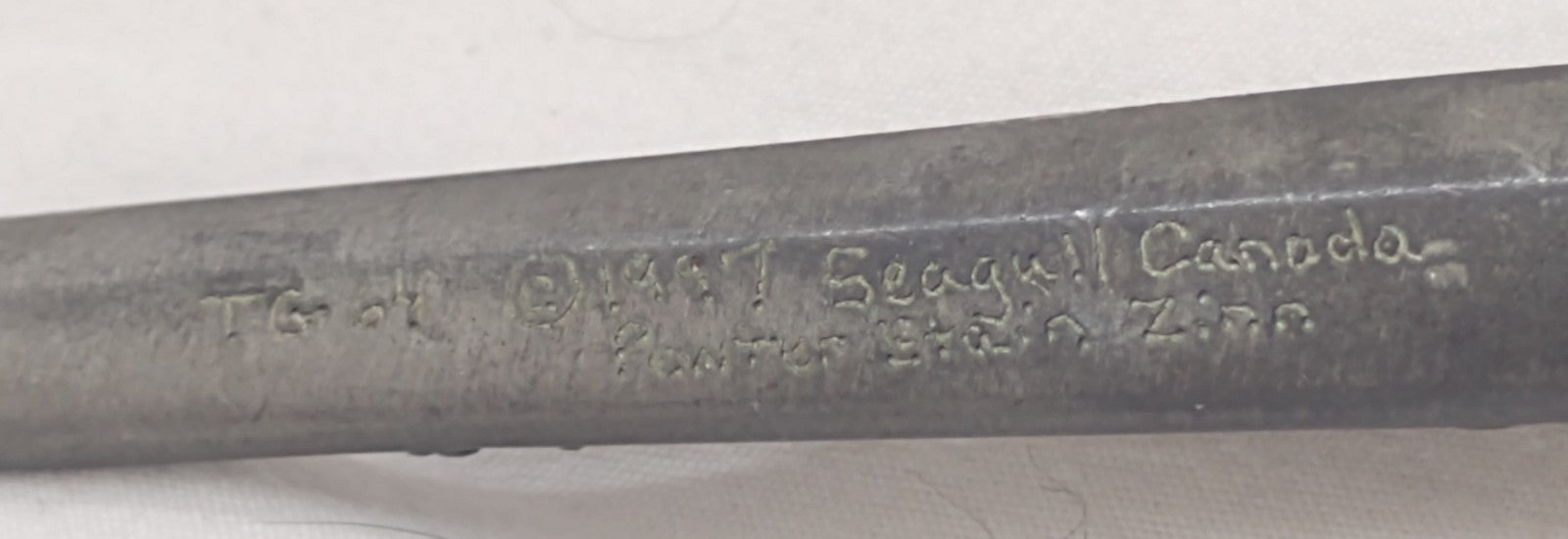 Vintage Seagull Pewter Canada Grape Pattern Salad Fork Spoon Server Set