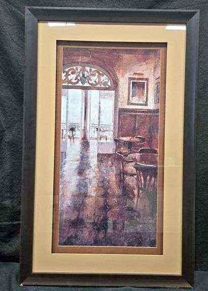 Framed Canvas Print – "Cappuccino II" by Noemi Martin – Modern Art Piece