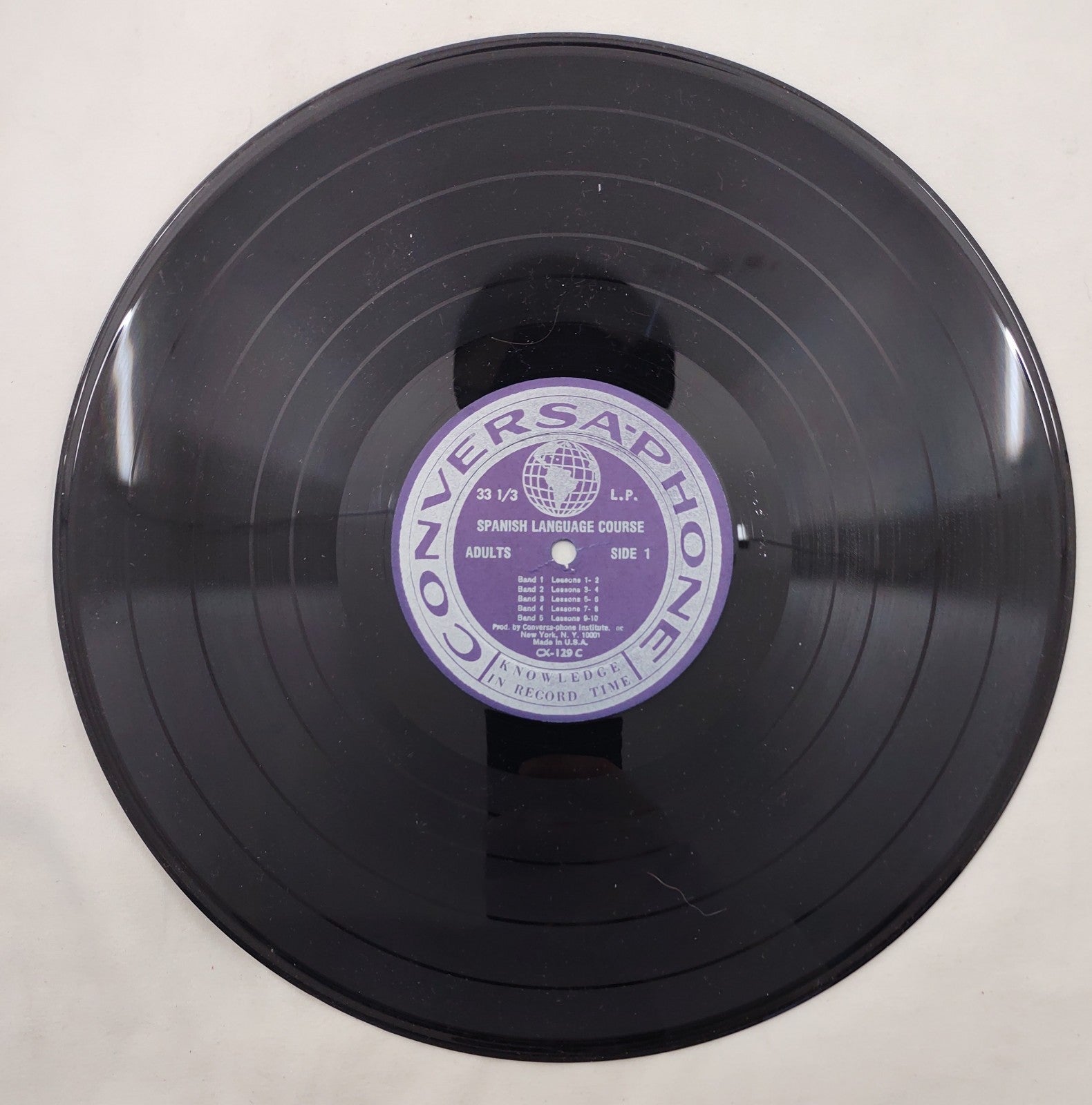 Conversa-Phone Spanish Language Course Adults LP CX-129 D Lessons 11-20 Spoken