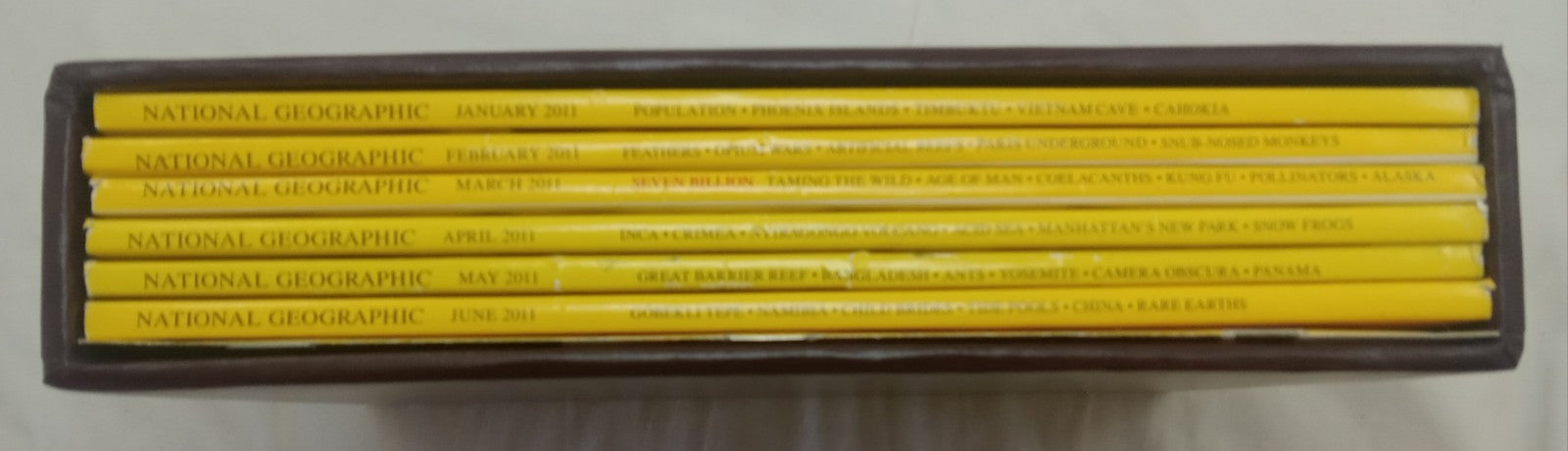 Nat Geo Magazines With Slipcover Jan To June 2011