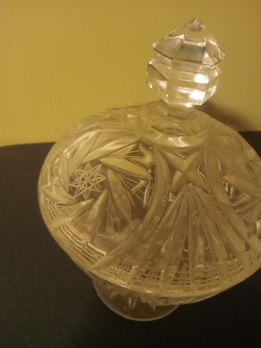 American Brilliant Cut Glass Clear Crystal Serving Bowl – Elegant Dishware