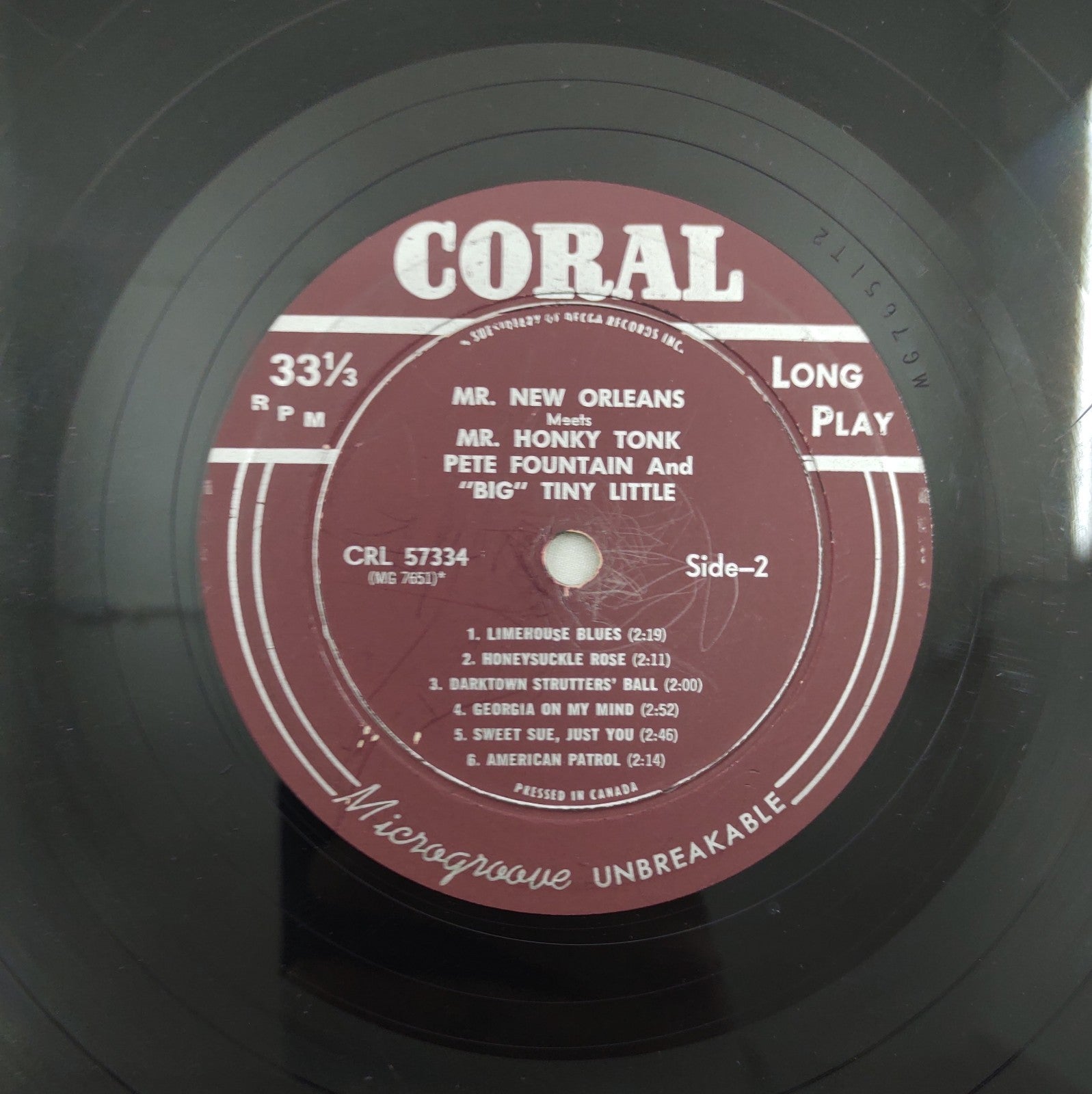 Pete Fountain & Big Tiny – Mr New Orleans Meets Mr Honky Tonk LP Coral CRL-57334