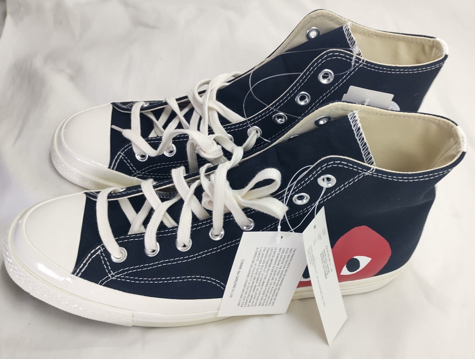 Converse x Comme des Garçons Play Chuck 70 High Black Sneakers – New in Box