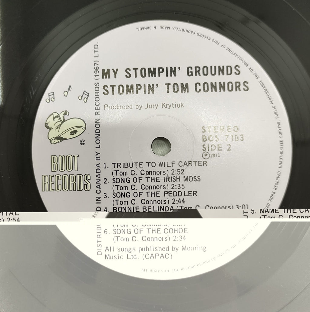 Stompin’ Tom Connors – My Stompin’ Grounds LP 1971 Boot Records BOS-7103