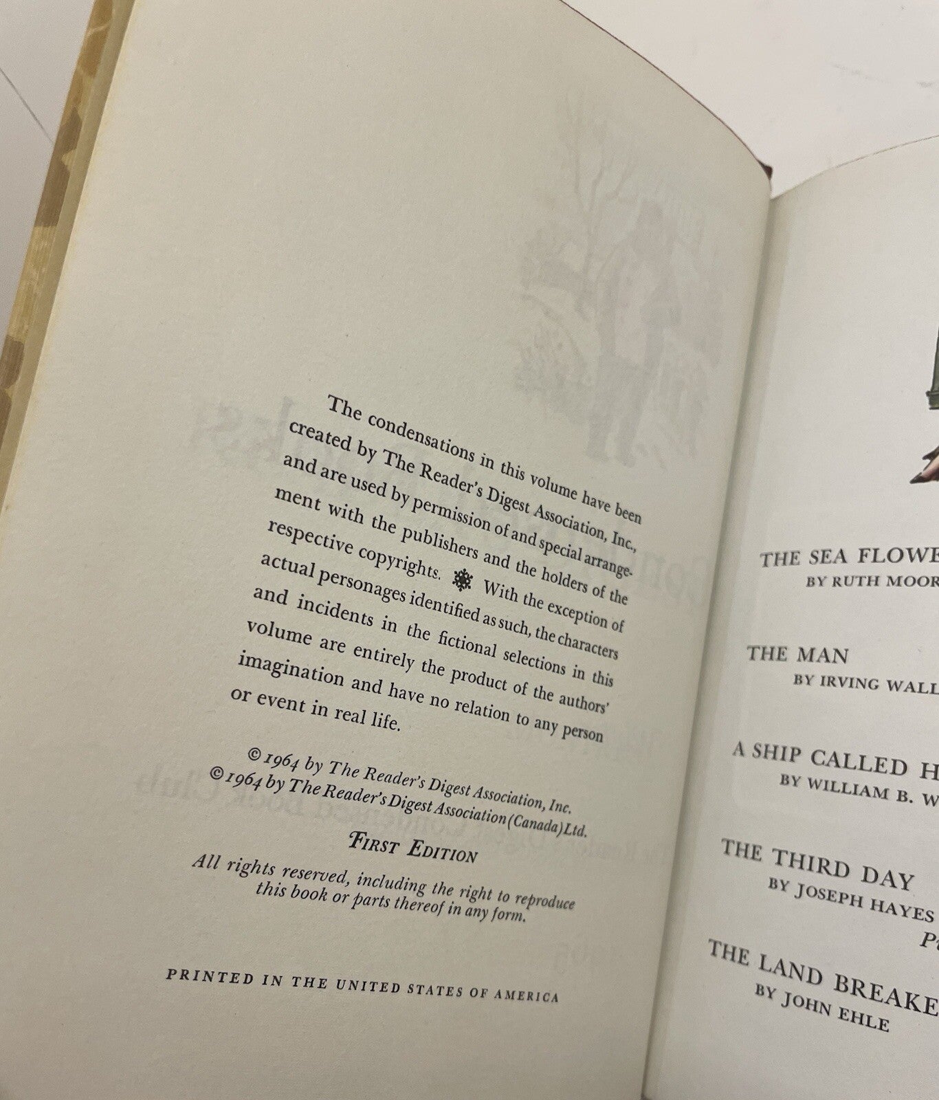 Readers Digest Condensed Books 1st Ed 1964 Decorative Cloth HC - Near Mint