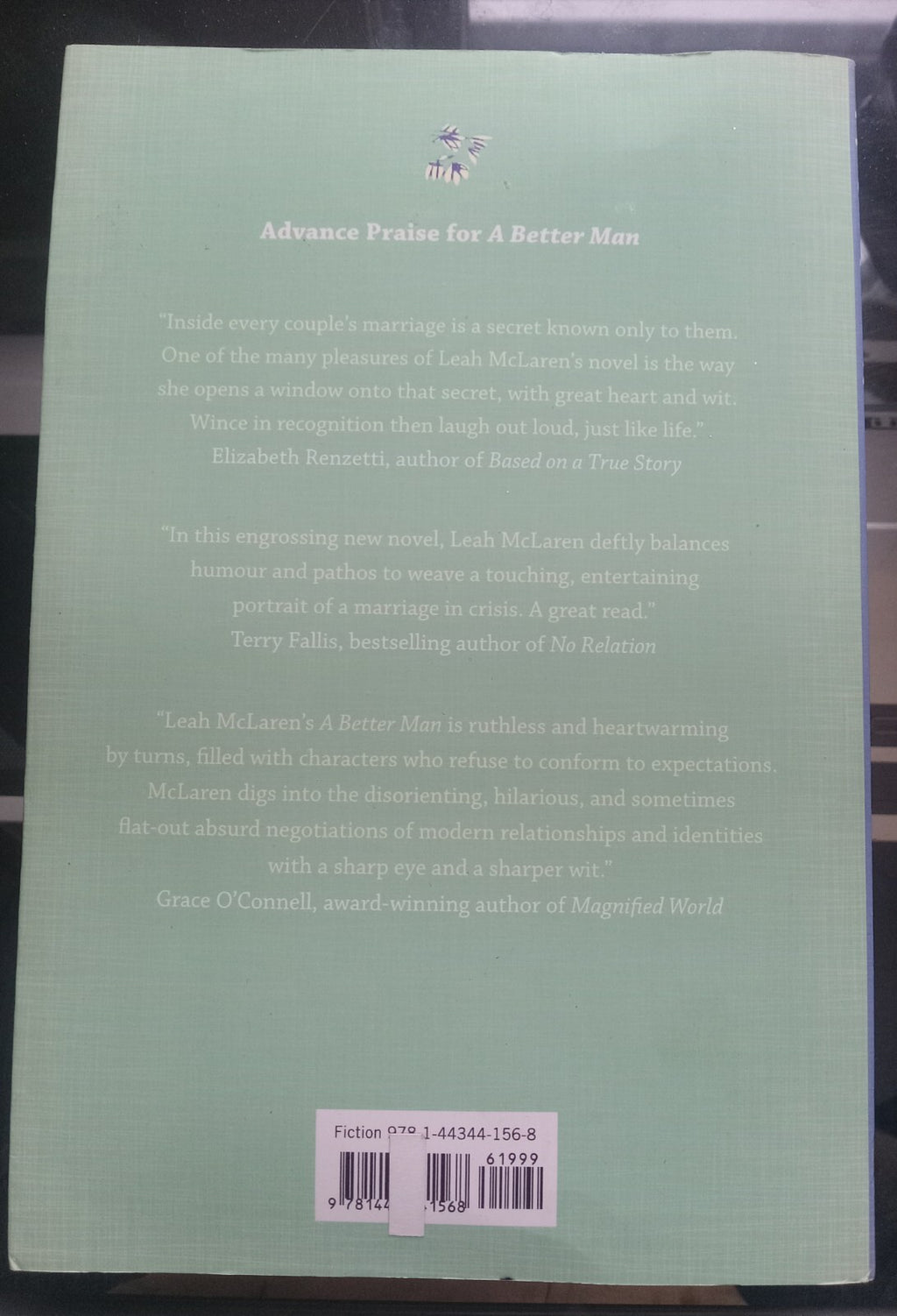 A Better Man by Leah McLaren Hardcover VG