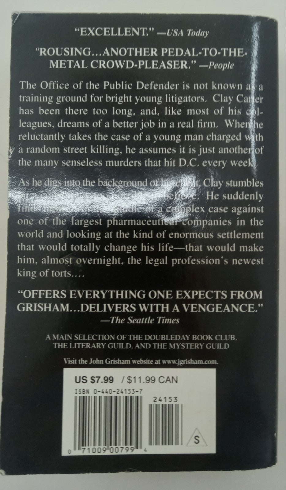 King of Torts by John Grisham Legal Thriller Drama Bestseller 2003
