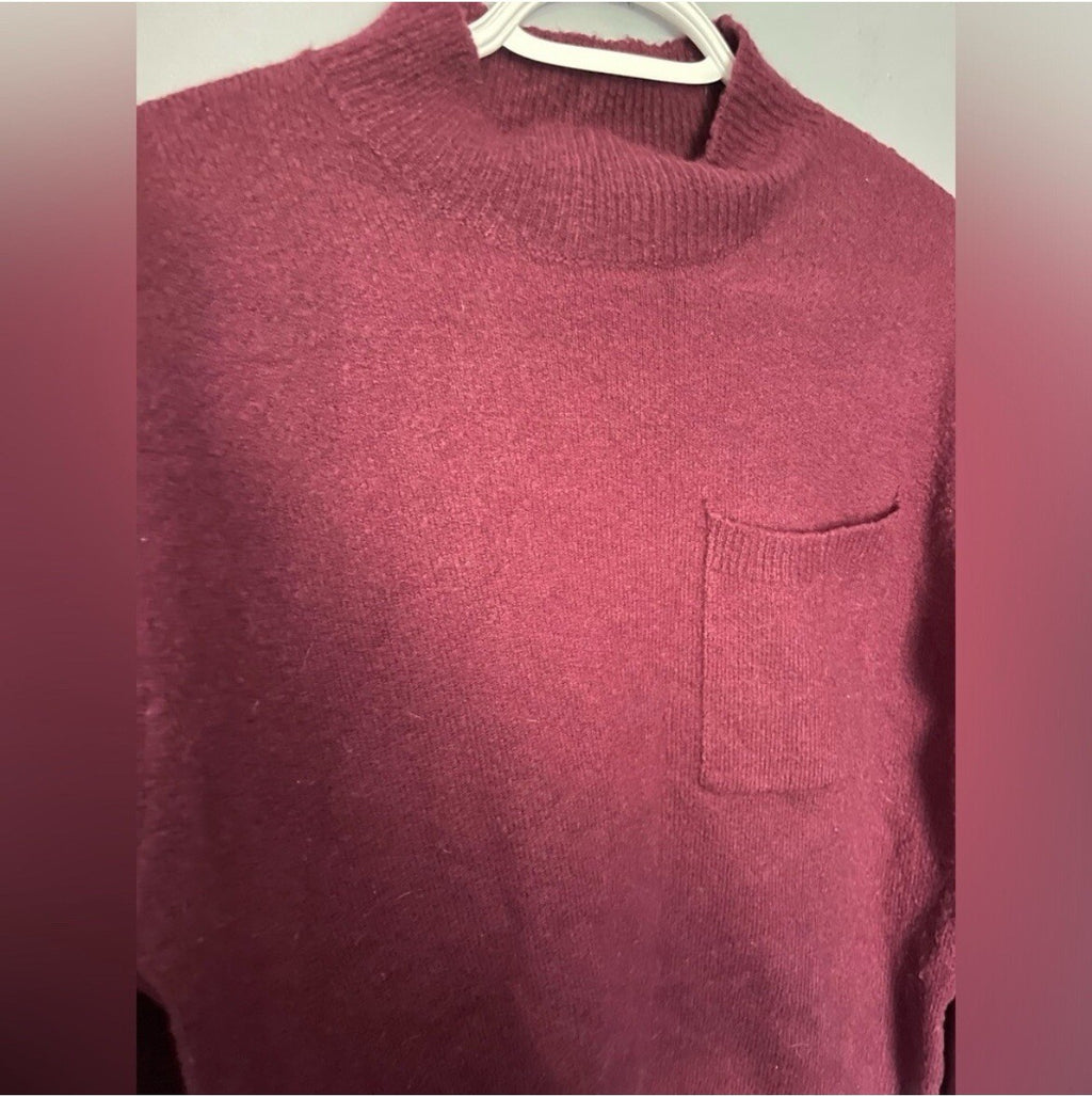 Vero Plum Petite Sweater XS Ribbed Fit Knit Cozy Fall Purple Soft