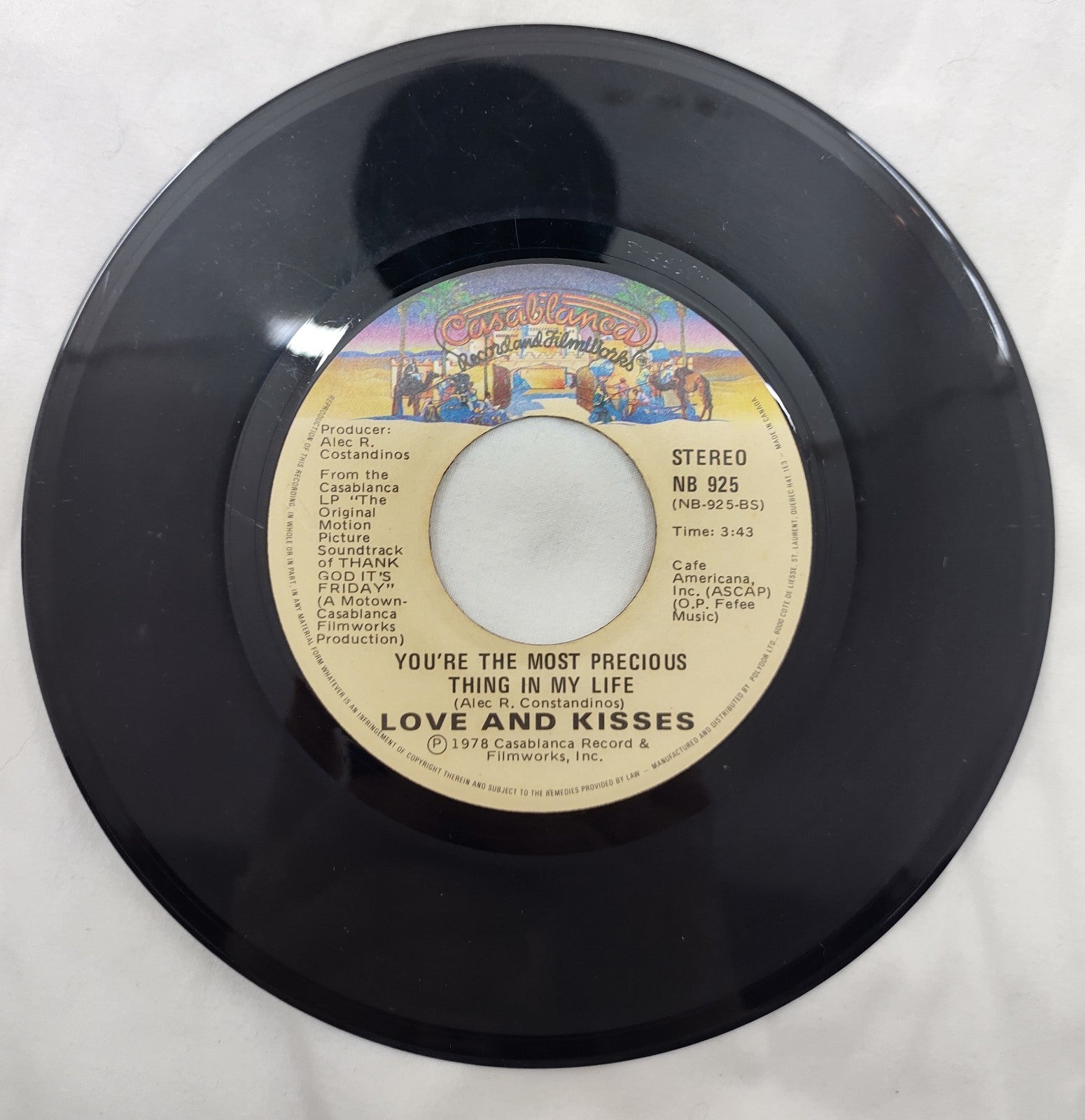 Love and Kisses – You’re the Most Precious Thing 7” Casablanca NB 925