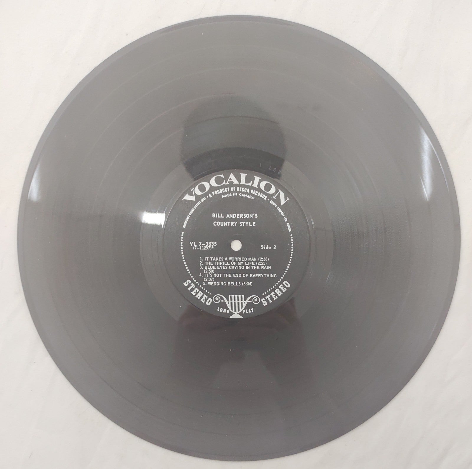 Bill Anderson – Country Style Vocalion Stereo LP VL-7-3835 Country