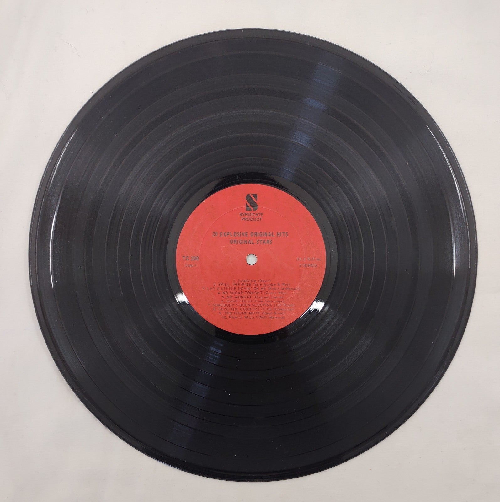 20 Explosive Original Hits - Original Stars LP Syndicate Product TC 200 Stereo