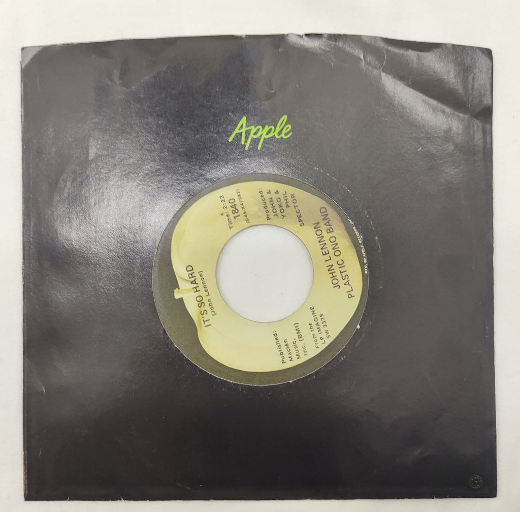 John Lennon Imagine / It’s So Hard 45 RPM 7" Apple Rock Vinyl Single 1840