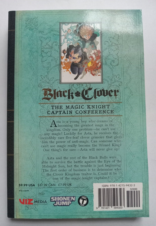 Black Clover Vol. 7 Manga Comic Book by Yūki Tabata (VG+) English