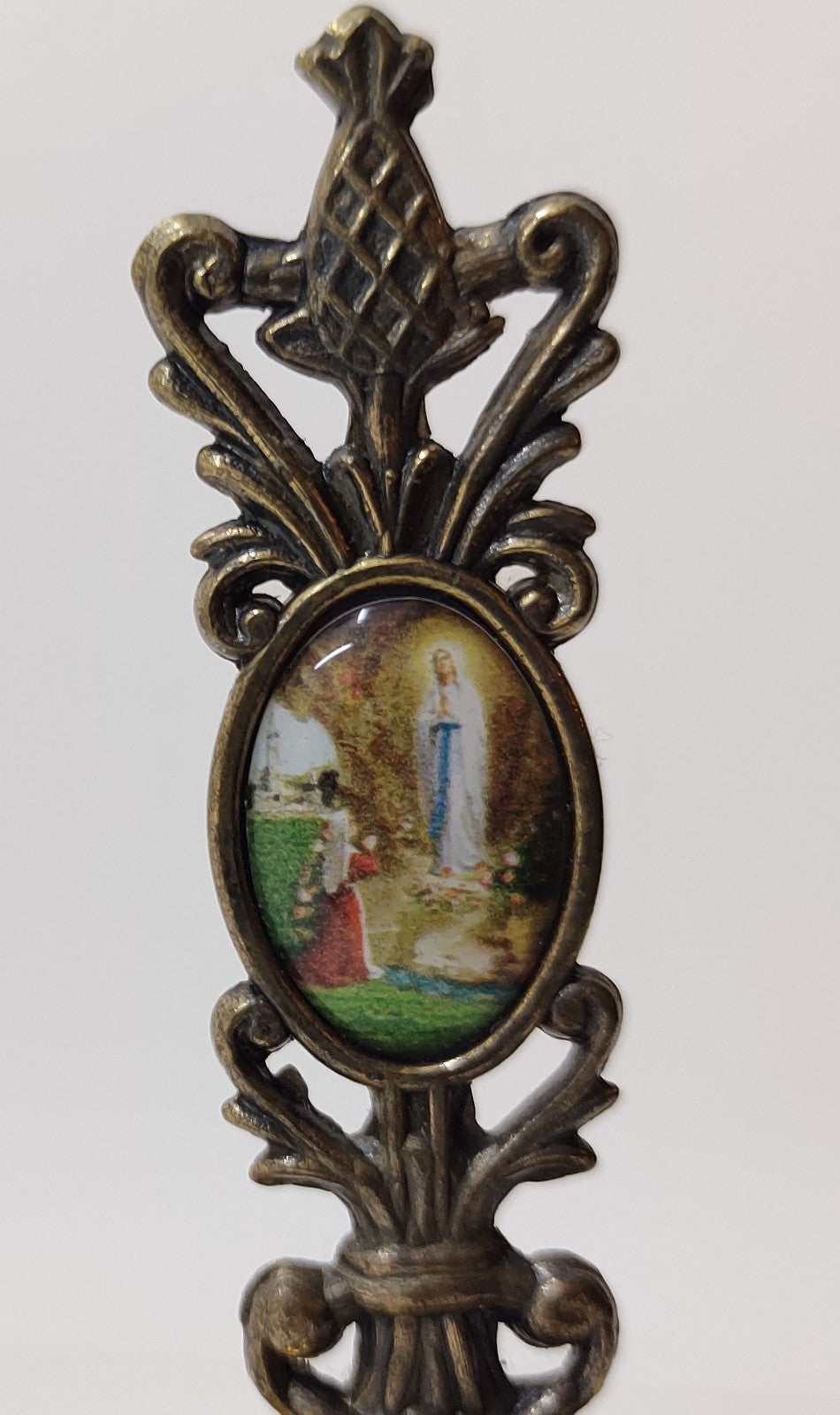 Vintage Italian Brass Bell FL Maker’s Mark Religious Church Décor Italy