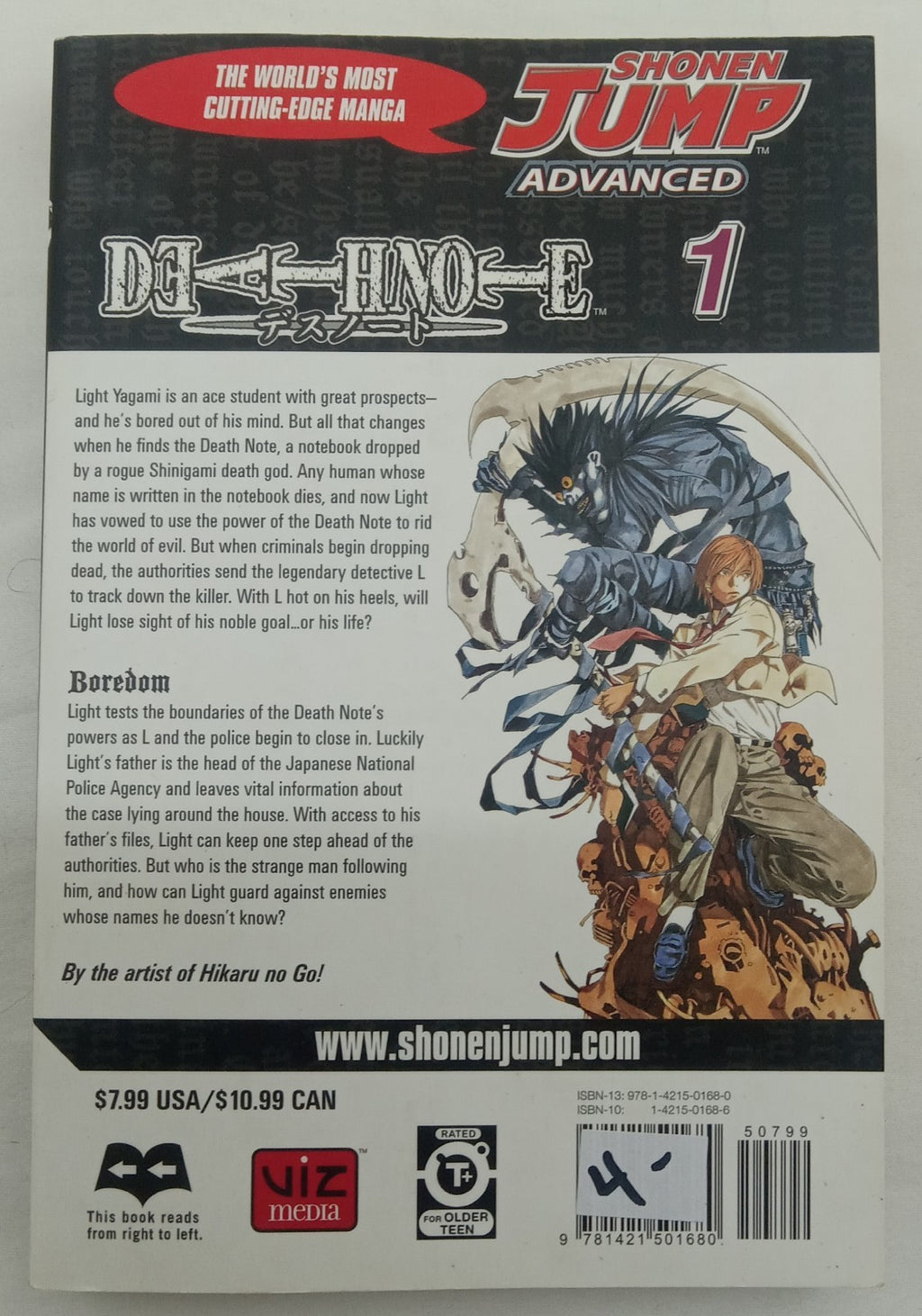 Death Note Manga Set Volumes 1-4 English | Tsugumi Ohba Viz Media Graphic Novel