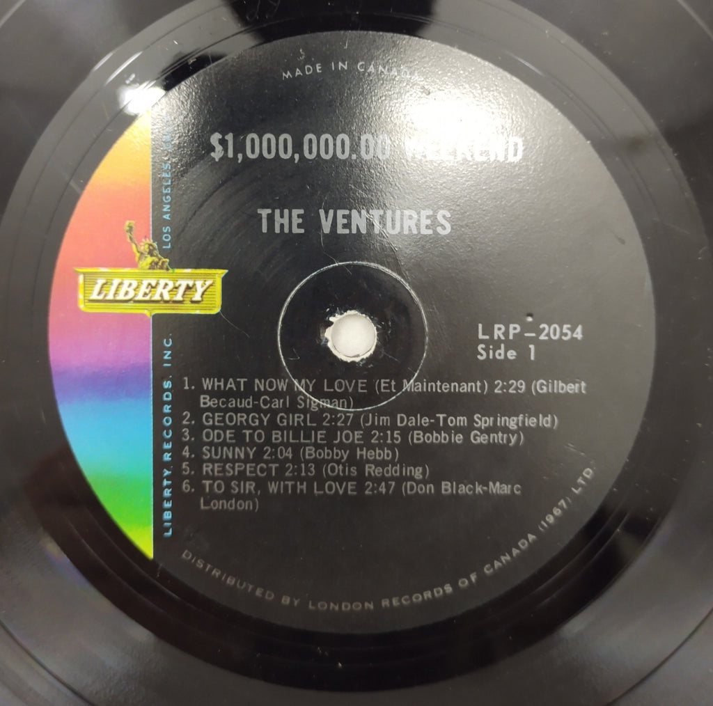 The Ventures – $1,000,000.00 LP Liberty LRP-2054 Canada Surf Rock Stereo