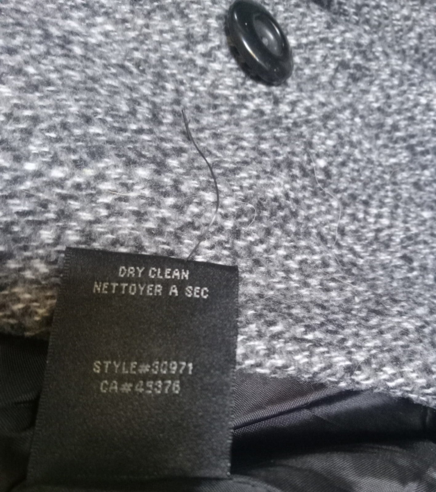 Suzy Shier Gray Button-Up Dress Coat – XL, Elegant Wrap Style