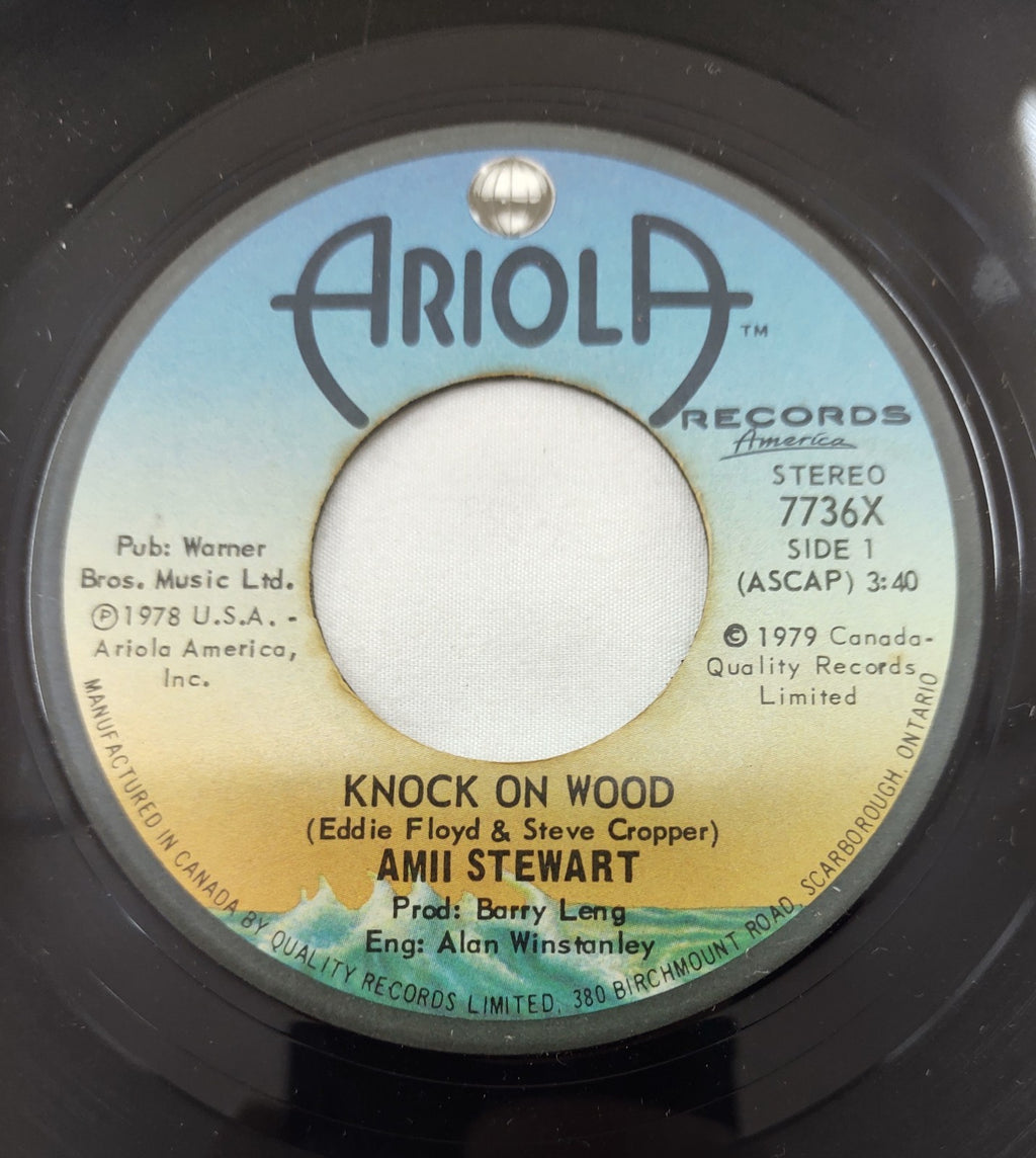 Amii Stewart – Knock On Wood 7” Ariola 7736X Canada 1979