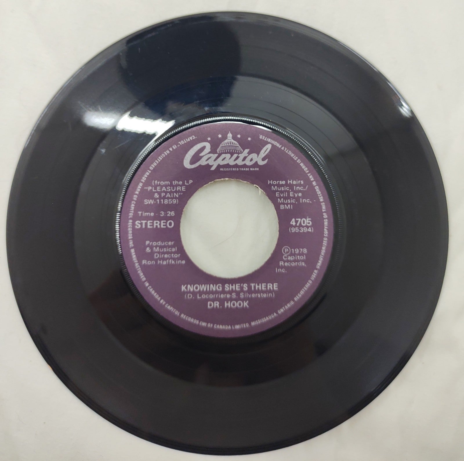 Dr. Hook When You're In Love With A Beautiful Woman Vinyl 4705 (95396) SW-11859