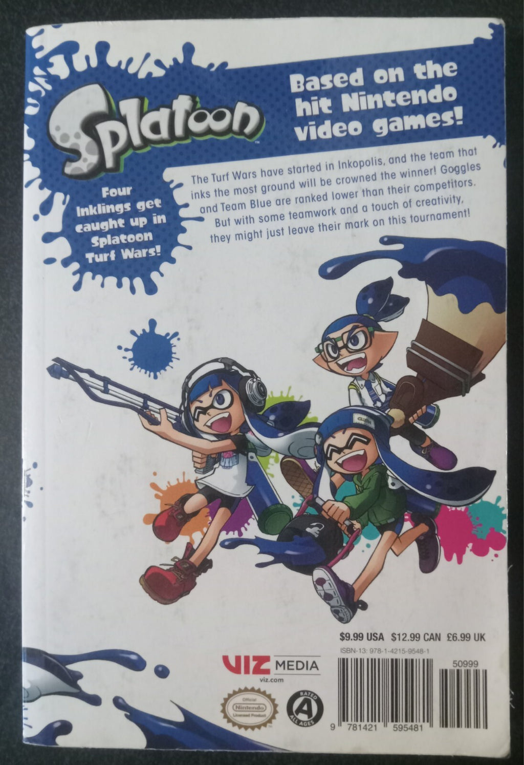 Splatoon Vol 1 by Sankichi Hinodeya – 2017 Viz Manga PB VG+