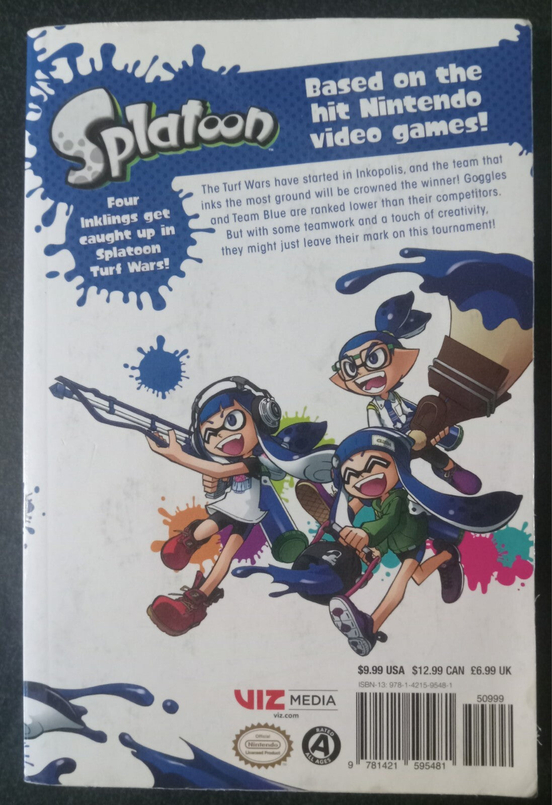 Splatoon Vol 1 by Sankichi Hinodeya – 2017 Viz Manga PB VG+