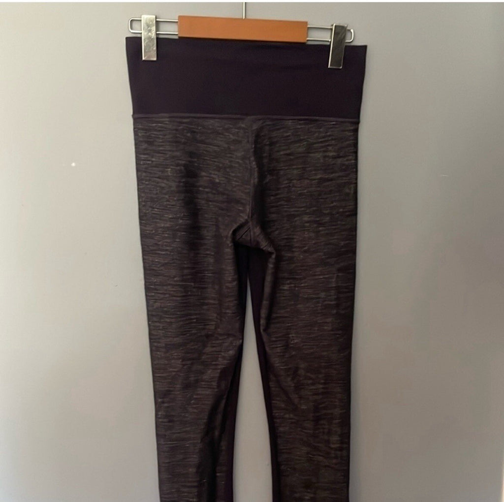 Lululemon Boot Cut Leggings Purple and Heather Grey Size 6 – Women's Activewear
