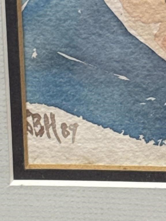 Sally B Hooff Watercolor “Old Copper” Original Framed PEI Artist Painting