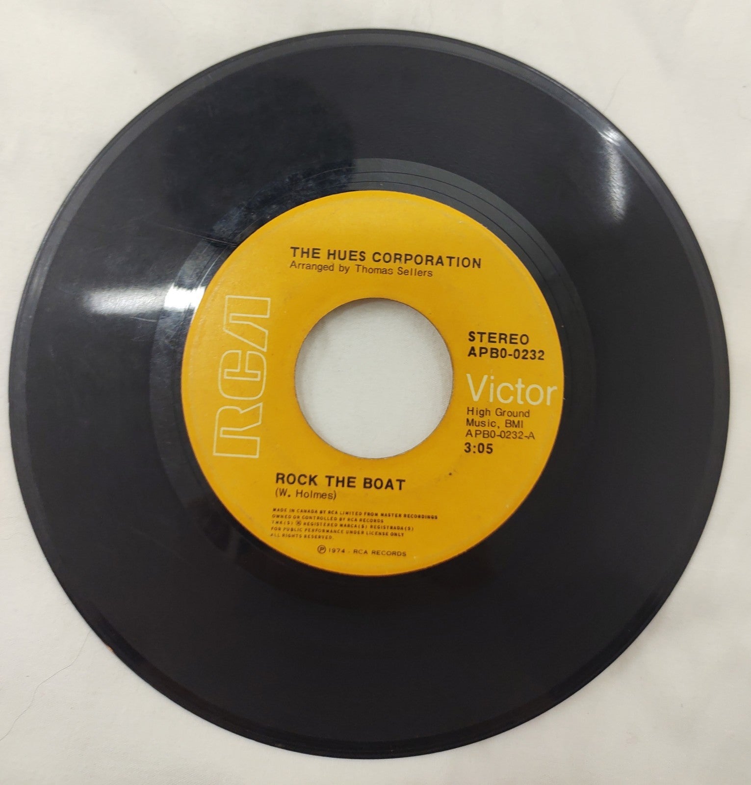 The Hues Corporation-Rock the Boat / All Goin' Down Together 7" Single APB0-0232